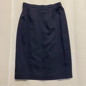 Louis Feraud Women’s Skirt Size 12 Pencil Chevron Print Corpcore Luxury Designer